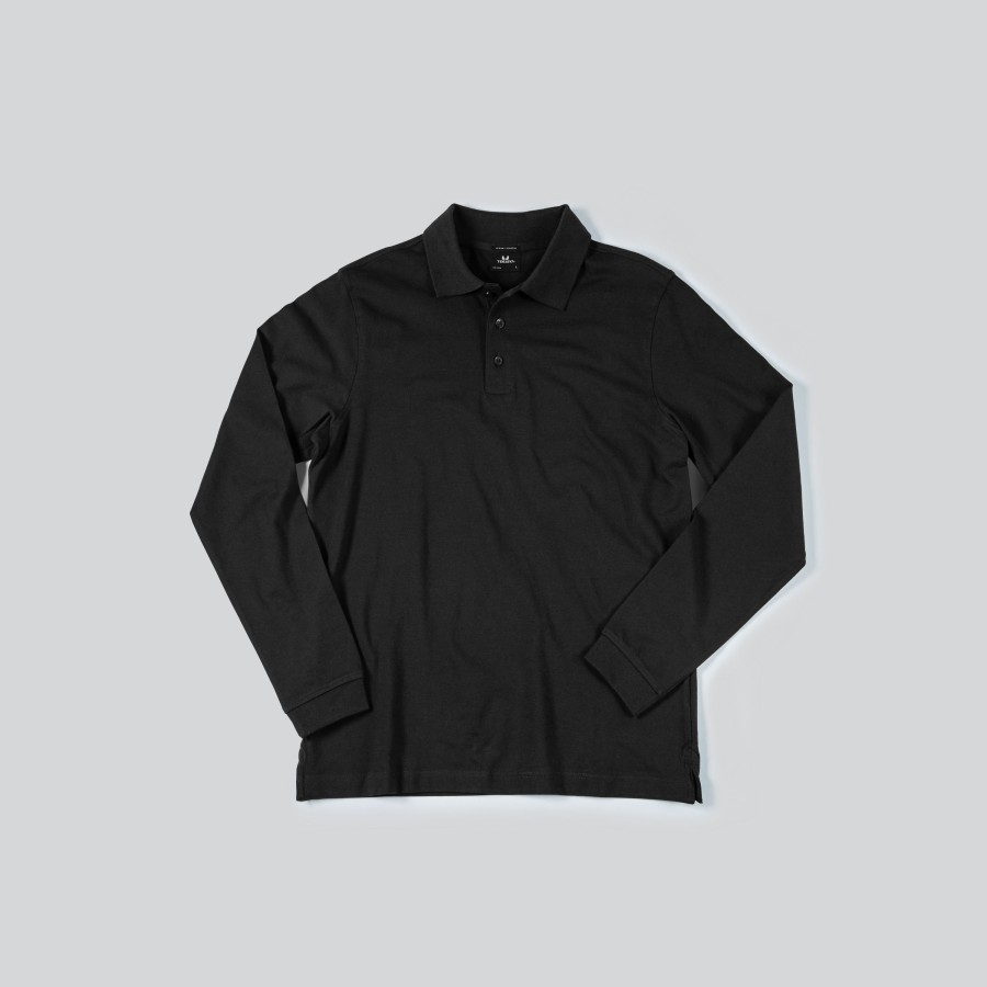 Polos TEE JAYS | Classic Luxury Stretch Long Sleeve Polo